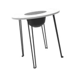 Maxbell Folding Barbecue Table Camping Fire Pit Table for Patio Home Garden Barbecue 70cmx80cm