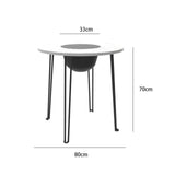 Maxbell Folding Barbecue Table Camping Fire Pit Table for Patio Home Garden Barbecue 70cmx80cm