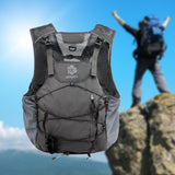 Maxbell Hydration Vest Sport Bag Adjustable for Men Women for Jogging Cycling Biking Grey