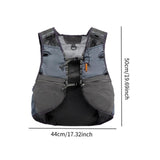 Maxbell Hydration Vest Sport Bag Adjustable for Men Women for Jogging Cycling Biking Grey