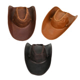 Maxbell Cowboy Hat Summer with Adjustable Chin Strap for Holiday Themed Party Street dark brown