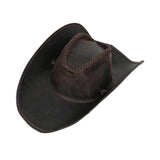 Maxbell Cowboy Hat Summer with Adjustable Chin Strap for Holiday Themed Party Street dark brown