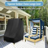 Maxbell Children Patio Chaise Lounge Cover Patio Furniture Cover for Beach Yard Lawn