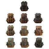 Maxbell Canvas Backpack Outdoor Portable Casual Daypack for Fishing Trekking Camping Black