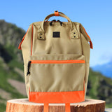 Maxbell Backpack for Women Men Trendy Travel Daypack for Hiking Backpacking Shopping Beige Yellow