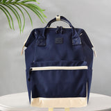 Maxbell Backpack for Women Men Trendy Travel Daypack for Hiking Backpacking Shopping Navy Blue