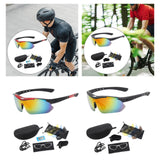 Maxbell Cycling Glasses Comfortable Eyewear Riding Glasses for Hiking Riding Outdoor Black and Red