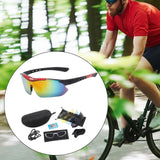 Maxbell Cycling Glasses Comfortable Eyewear Riding Glasses for Hiking Riding Outdoor Black and Red
