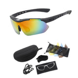 Maxbell Cycling Glasses Comfortable Eyewear Riding Glasses for Hiking Riding Outdoor Black