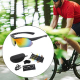 Maxbell Cycling Glasses Comfortable Eyewear Riding Glasses for Hiking Riding Outdoor Black