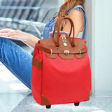Maxbell Rolling Duffle Bag Large Capacity Suitcase for Beach Business Trip Traveling Red