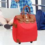 Maxbell Rolling Duffle Bag Large Capacity Suitcase for Beach Business Trip Traveling Red