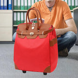 Maxbell Rolling Duffle Bag Large Capacity Suitcase for Beach Business Trip Traveling Red