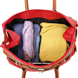 Maxbell Rolling Duffle Bag Large Capacity Suitcase for Beach Business Trip Traveling Red