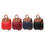 Maxbell Rolling Duffle Bag Large Capacity Suitcase for Beach Business Trip Traveling Red