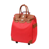 Maxbell Rolling Duffle Bag Large Capacity Suitcase for Beach Business Trip Traveling Red