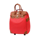 Maxbell Rolling Duffle Bag Large Capacity Suitcase for Beach Business Trip Traveling Red