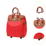 Maxbell Rolling Duffle Bag Large Capacity Suitcase for Beach Business Trip Traveling Red