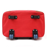 Maxbell Rolling Duffle Bag Large Capacity Suitcase for Beach Business Trip Traveling Red