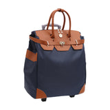 Maxbell Rolling Duffle Bag Large Capacity Suitcase for Beach Business Trip Traveling Dark Blue