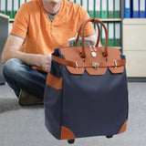 Maxbell Rolling Duffle Bag Large Capacity Suitcase for Beach Business Trip Traveling Dark Blue