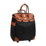 Maxbell Rolling Duffle Bag Large Capacity Suitcase for Beach Business Trip Traveling Black