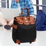 Maxbell Rolling Duffle Bag Large Capacity Suitcase for Beach Business Trip Traveling Black