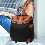 Maxbell Rolling Duffle Bag Large Capacity Suitcase for Beach Business Trip Traveling Black