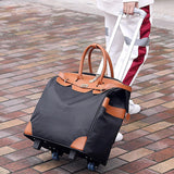 Maxbell Rolling Duffle Bag Large Capacity Suitcase for Beach Business Trip Traveling Black