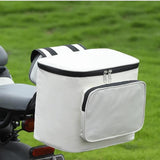Maxbell Motor Hanging Storage Bag Motor Backrest Hanging Bag for Cycling Small Tools White