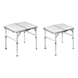 Maxbell Camp Table Beach Table Adjustable Height Picnic Table for Beach Hiking Patio 60cmx45cm
