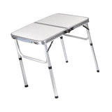 Maxbell Camp Table Beach Table Adjustable Height Picnic Table for Beach Hiking Patio 60cmx40cm