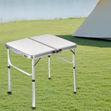 Maxbell Camp Table Beach Table Adjustable Height Picnic Table for Beach Hiking Patio 60cmx40cm
