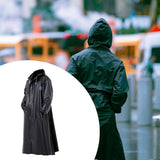 Maxbell Hooded Rain Poncho Long Sleeve for Men Rain Coat for Riding Climbing Fishing