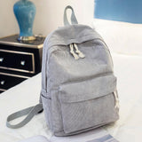 Maxbell School Backpack School Bag Casual Zipper Travel Bag for Travel Camping Party Light Gray