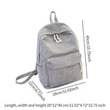 Maxbell School Backpack School Bag Casual Zipper Travel Bag for Travel Camping Party Light Gray