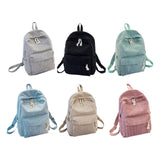 Maxbell School Backpack School Bag Casual Zipper Travel Bag for Travel Camping Party Light Gray