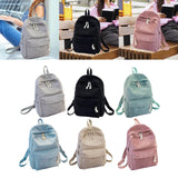 Maxbell School Backpack School Bag Casual Zipper Travel Bag for Travel Camping Party Light Gray