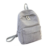 Maxbell School Backpack School Bag Casual Zipper Travel Bag for Travel Camping Party Light Gray