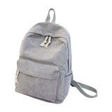 Maxbell School Backpack School Bag Casual Zipper Travel Bag for Travel Camping Party Light Gray