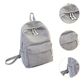 Maxbell School Backpack School Bag Casual Zipper Travel Bag for Travel Camping Party Light Gray