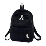 Maxbell School Backpack School Bag Casual Zipper Travel Bag for Travel Camping Party Black