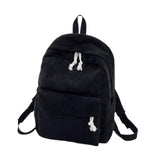 Maxbell School Backpack School Bag Casual Zipper Travel Bag for Travel Camping Party Black