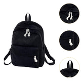 Maxbell School Backpack School Bag Casual Zipper Travel Bag for Travel Camping Party Black