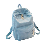 Maxbell School Backpack School Bag Casual Zipper Travel Bag for Travel Camping Party Light Blue