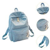 Maxbell School Backpack School Bag Casual Zipper Travel Bag for Travel Camping Party Light Blue