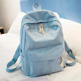 Maxbell School Backpack School Bag Casual Zipper Travel Bag for Travel Camping Party Light Blue