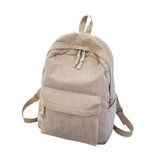 Maxbell School Backpack School Bag Casual Zipper Travel Bag for Travel Camping Party Light Brown