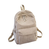 Maxbell School Backpack School Bag Casual Zipper Travel Bag for Travel Camping Party Light Brown