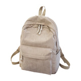 Maxbell School Backpack School Bag Casual Zipper Travel Bag for Travel Camping Party Light Brown